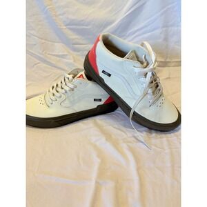 Vans Skate BMX Mid Top White Red Lightning Bolt Shoes Mens